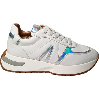 Damesschoenen Alexander Smith Hyde Woman-White iride zilver