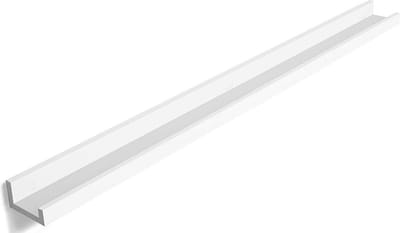 MIRA Home Zwevende Witte Houten Wandplank - Boekenplank - Muurplank - 110x10x5 cm – Onzichtbare Bevestiging - Decoratief