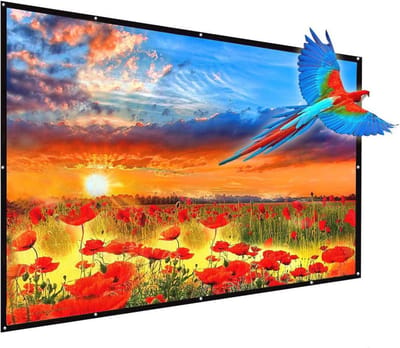 120 inch Draagbaar Projectorscherm voor Buiten en Binnen - 16:9 HD Filmscherm