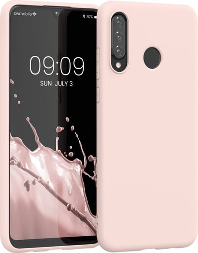 kwmobile telefoonhoesje geschikt voor Huawei P30 Lite - Hoesje voor smartphone - Back cover in kokosmelk