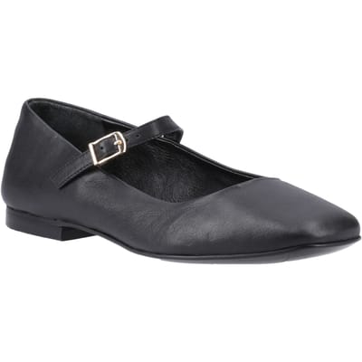 Hush Puppies Pasha Dames Zwart Leren Schoenen