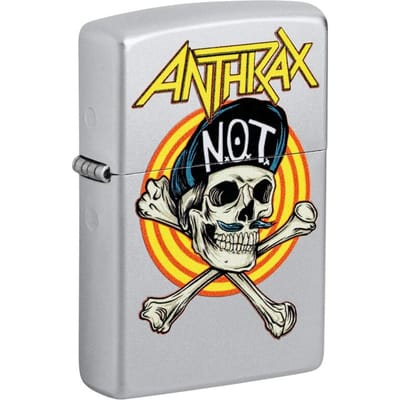 Anthrax Zippo - Satin Chrome Unisex Aansteker - Neutraal - Standard