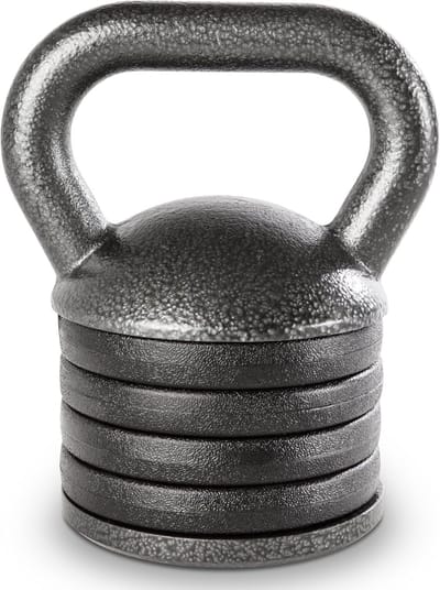 Verstelbare Heavy-Duty Oefening Kettlebell Gewichtenset - Krachttraining en Gewichtheffen Apparatuur - Thuis Gyms - Grijs verstelbare kettlebell