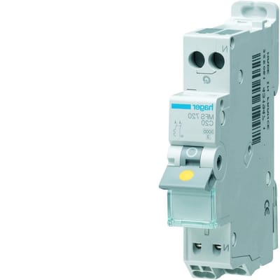 Stroomonderbreker 16A - Automaten Zekering - Elektrische Beveiliging - Schroefloze Klemmen - 3kA - Wit