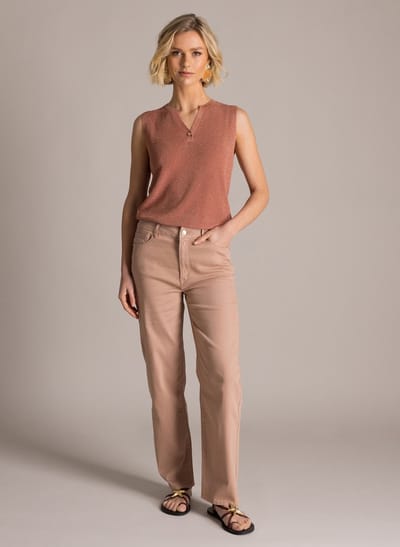 YEST Karin Bottoms - Baked Clay - maat 44