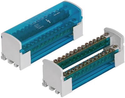 Pawbol - Verbindingslijst - 2x15 Klemmen - TH35 Bevestiging - 125A/~500V