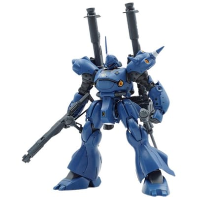 HG 1/144 Kampfer MS-18E Bouwpakket Actiefiguur Jongen Puzzel Speelgoed Cadeau Bureaublad Decoratie Met Watersticker Verzamelaar blauw