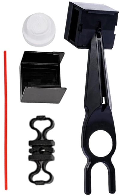 Ketting Smeermiddel Applicator - Onderhoudstool Fiets - Motorfiets Ketting Onderhoud - Nauwkeurige Smering - 18.5x4cm - Transparant