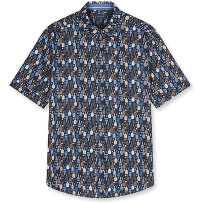 OLYMP Casual Overhemd, Regular Fit, Kent, Marineblauw