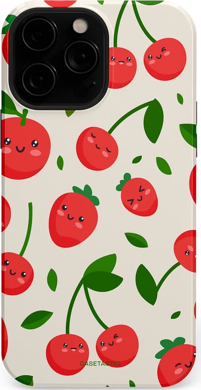 Casetastic Hoesje Geschikt voor Apple iPhone 13 Pro Max Magsafe - Stijlvolle Beschermende Duo-layer Case - Knappe Kers