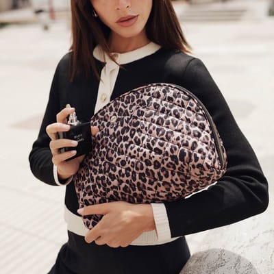 MŌSZ toilettas dames - nylon - Ise- leopard