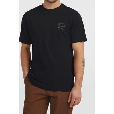 O'Neill O'riginals Back Print T-shirt Black Out Maat: S | T-shirts met Print Outlet | Heren | Zwart