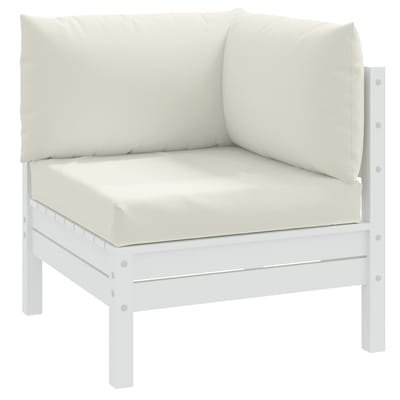 vidaXL - Palletkussens - 3 - st - stof - gemêleerd - crèmekleurig