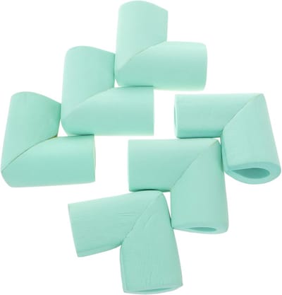 10-delige antibotsingshoekbeschermer U-vormige glazen meubelhoekbeschermer platte meubelhoekbeschermer glazen tafelhoekbeschermer geschikt voor baby's en kinderen, 6*6*3,5cm, dikte 1,2cm,Lichtgroen
