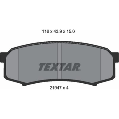 Remblokset TEXTAR 2194701, achter