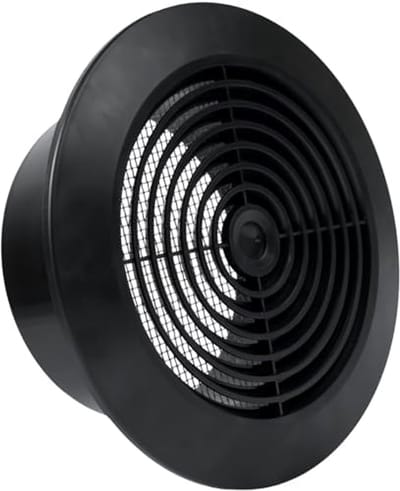 Rond Ventilatierooster 12,7 cm - Demonteerbaar en Kunststof voor Badkamer en Kantoor