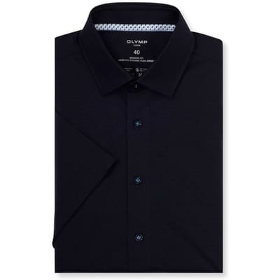 OLYMP Luxor 24/Seven Overhemd, Modern Fit, New Kent, Marineblauw