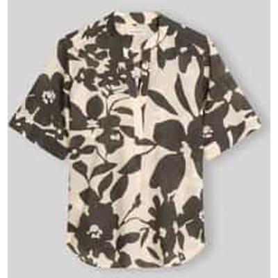 relaxed fit blouse van puur katoen