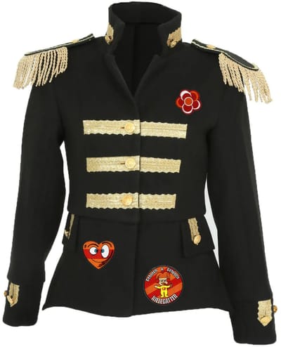 Fjesta© Kielegat jasje met emblemen - Luxe - Dames - Maat 36 - Carnavalskleding Dames - Carnaval