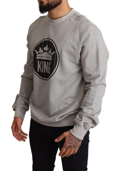 Koning Sweatshirt Grijze Crewneck