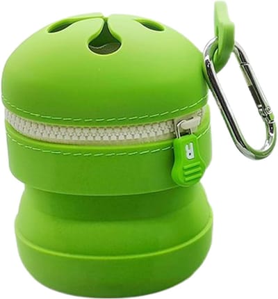 Afvalemmer Siliconen - Opvouwbare Tas - Outdoor Activiteiten - Luchtdicht Ontwerp - 146L x 96B cm - Groen