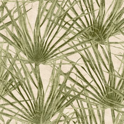 Decoprint Herbarium Behang met palmbladeren - HE27262   5415058080662   Behang