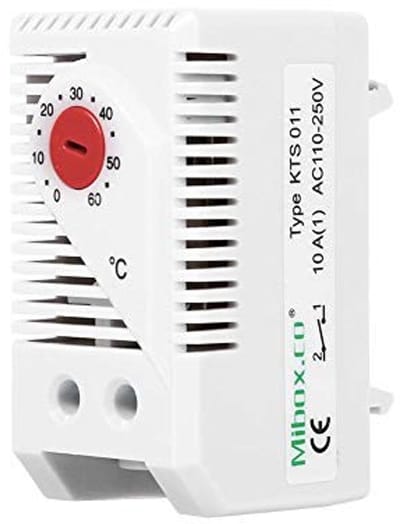 Dailygoody - Instelbare Mechanische Thermostaat - Temperatuurregelaar - Compact en gebruiksvriendelijk - Rode Knop - 0-60 °C - Voor huishoudelijk gebr...