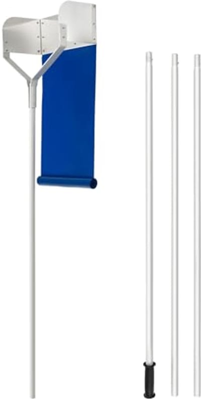 Sneeuwruimer met Verbreid Aluminium Frame en Antislip Handgreep, Uittrekbare Stang voor Sneeuw en Bladeren