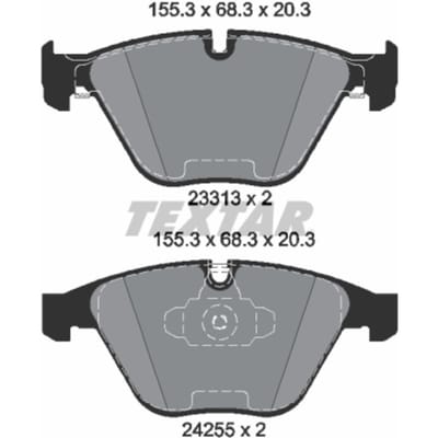 Remblokset TEXTAR 2331301, voor