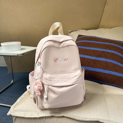 Nieuwe College Stijl Eenvoudige Mode Schooltas Middelbare School Studenten Rugzak Kleine Frisse Grote Capaciteit Rugzak. .
