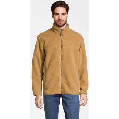 FILA Braunlage Sherpa Fleece Jacket Iced Coffee Maat: L | Lichte Jassen Outlet | Heren | Bruin