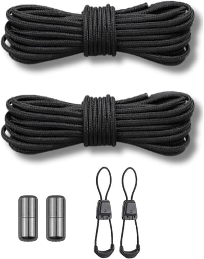 Veterset voor Salomon, Quicklace Shoelace Kit, schoenveters zonder strikken, vervanging voor Salomon Speedcross skischoenen, schoenveters kit voor heren, dames en kinderen, snelsluitsysteem