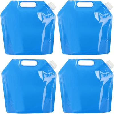 4 STK watertank 5L, opvouwbare watertank opvouwbaar, Camping drinkwatertank, opvouwbare tank, watercontainer opvouwbare waterzak, draagbare waterzak voor buiten kamperen watertank