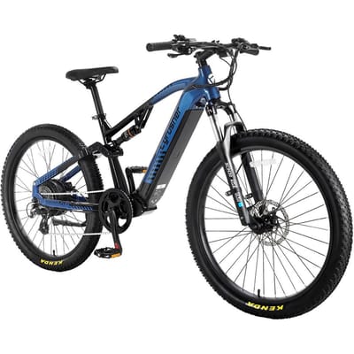 Cyrusher Flex Full Suspension Elektrische Fiets, 48V 15Ah LG Batterij, Shimano 8-Speed