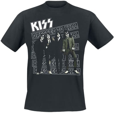 Kiss Dressed to kill Heren T-shirt - zwart - S