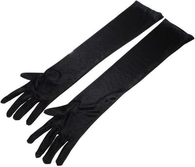 Elegante Satijnen Avondhandschoenen van 52CM voor Bruiloften en Gala's - 1920 Stijl, Geschikt voor Diverse Maten en Gelegenheden