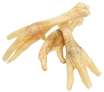 Kippenvoeten voor honden, per stuk verpakt (1 x 250 g)