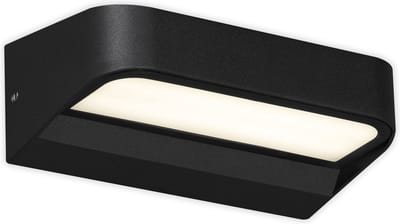 BRILONER - Wandlamp buiten - buitenlamp - buitenverlichting - IP44 - 8 Watt - 4.000 Kelvin - zwart, 142x83x52mm (LxBxH)