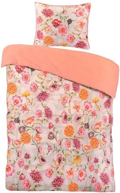Papillon Lauren Dekbedovertrek - Eenpersoons - 140x200/220 cm - Grijs