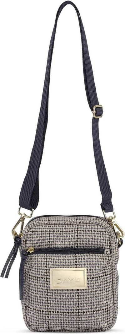 DAY ET Schoudertas Day GW Check Crossbody Bag Blue Nights Beige Veelkleurig