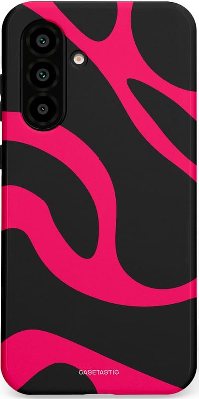 Casetastic Hoesje Geschikt voor Samsung A56 / A36 - Stijlvolle Beschermende Duo-layer Case - Hotpink Camoprint