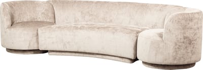 WOOOD Combi-Popular Bank - Chenille - Naturel - 72x370x97