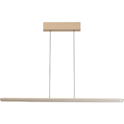 FISCHER & HONSEL LED hanglamp Torvi, zandkleurig/wit, lengte 115 cm, CCT