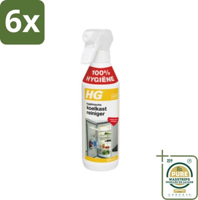 HG Hygienische Koelkast Reiniger 500 ml - Voordeelverpakking - 6 stuks - Hygiënische koelkast - Snel drogend