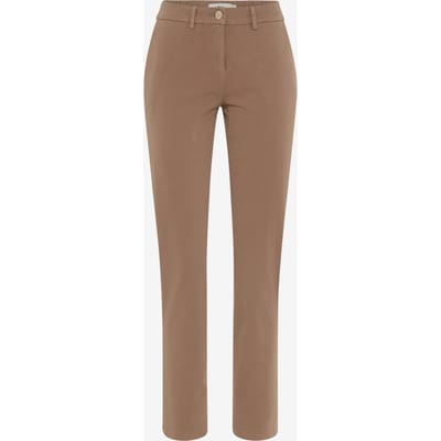 Brax Dames Chino  Style MARON S WARM GREIGE, lichtbruin, maat 36