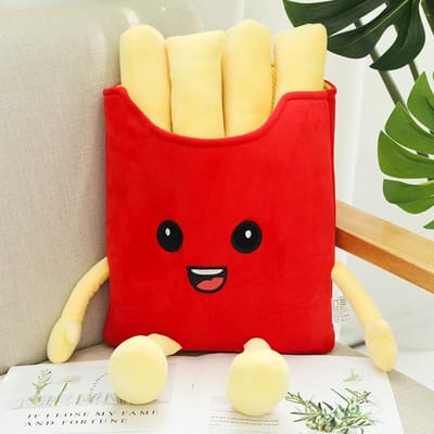 Schattig Cartoon Fastfood Pluche Speelgoed Gevuld Hond Popcorn Kippenpoten Pizza Chips Pluche Speelgoed Grappige Kamerdecoratie Verjaardagscadeau S(see Des Below)