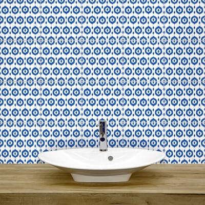 Muurstickers - Zelfklevende tegelmuurstickers voor keuken en badkamer - 9 Boheemse tegelstickers van Ozalee - 9 stickers 10x10cm