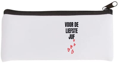 Akyol - voor de liefste juf Etui - Juf - cadeau juf - cadeau - bedankje juf - juffendag - lerares - 20 bij 9 cm