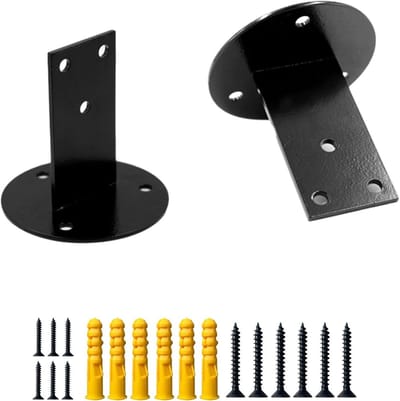 Leuning Beugels - Trap Steunen - Veilige Trappen - Heavy Duty RVS - 2 Stuks - Zwart
