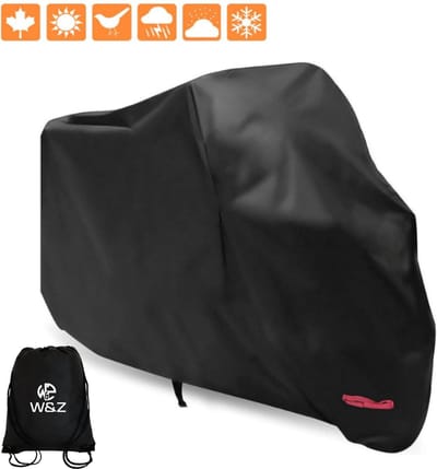 W&Z Scooterhoes / Motorhoes Universeel voor alle Scooters / Motors - Waterdicht voor buiten - Scooter Hoes - Motor Hoes 125x245x105cm - Incl. Opbergzak